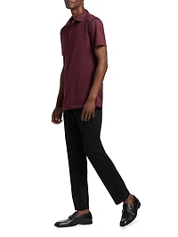 Solid Jersey Polo Shirt
