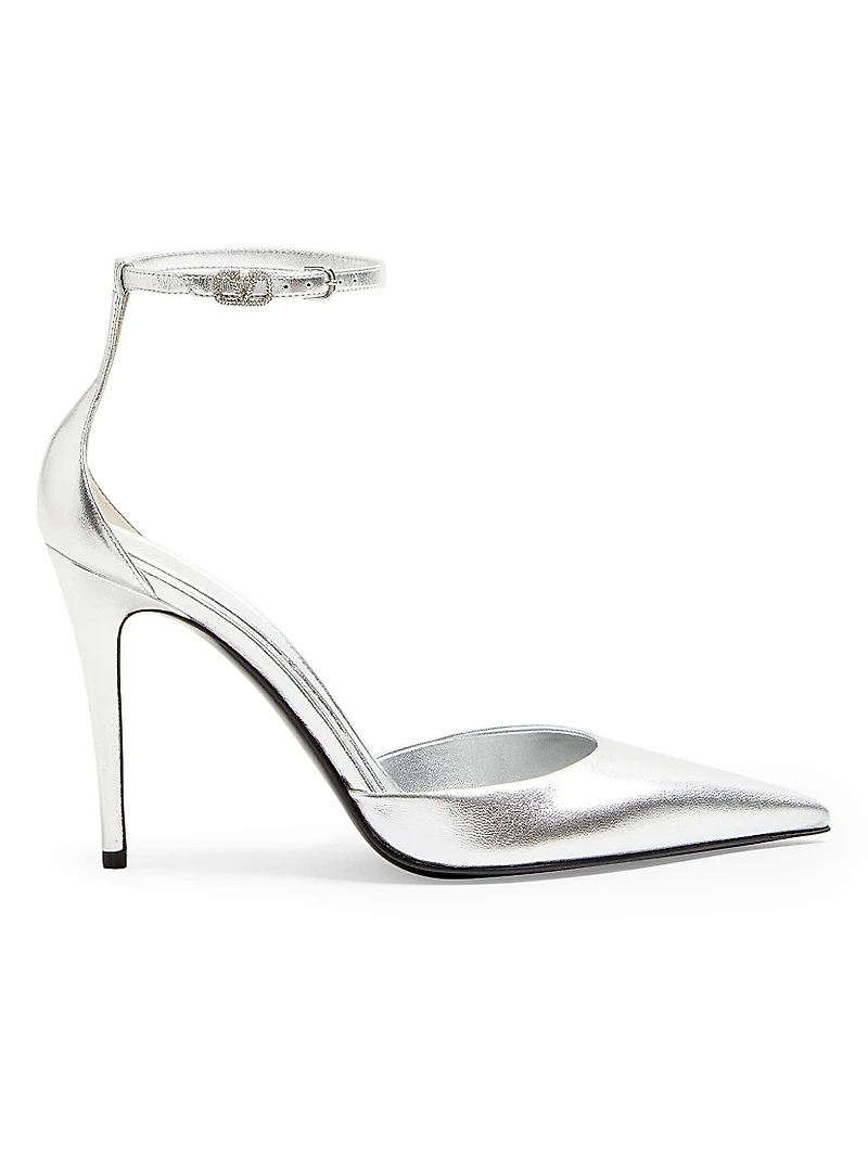 Eveninglam 100MM Pumps Laminated Nappa