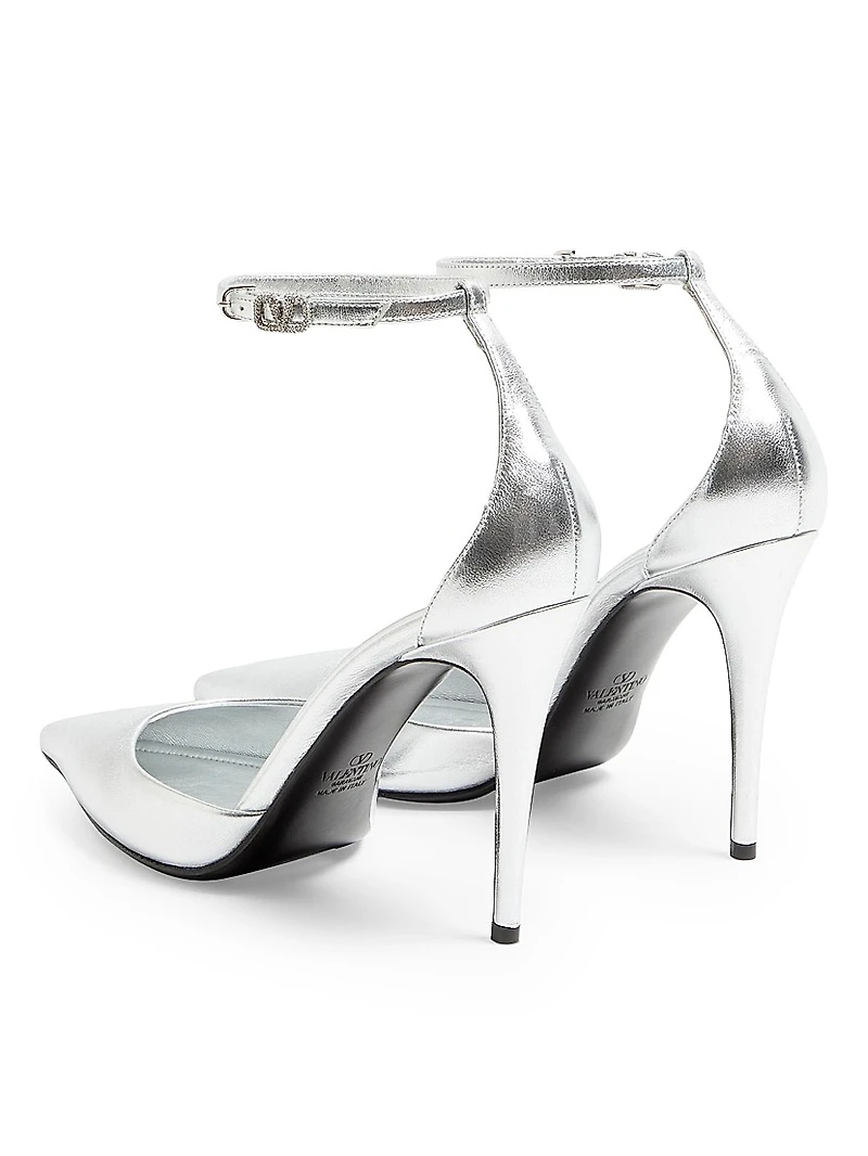 Eveninglam 100MM Pumps Laminated Nappa