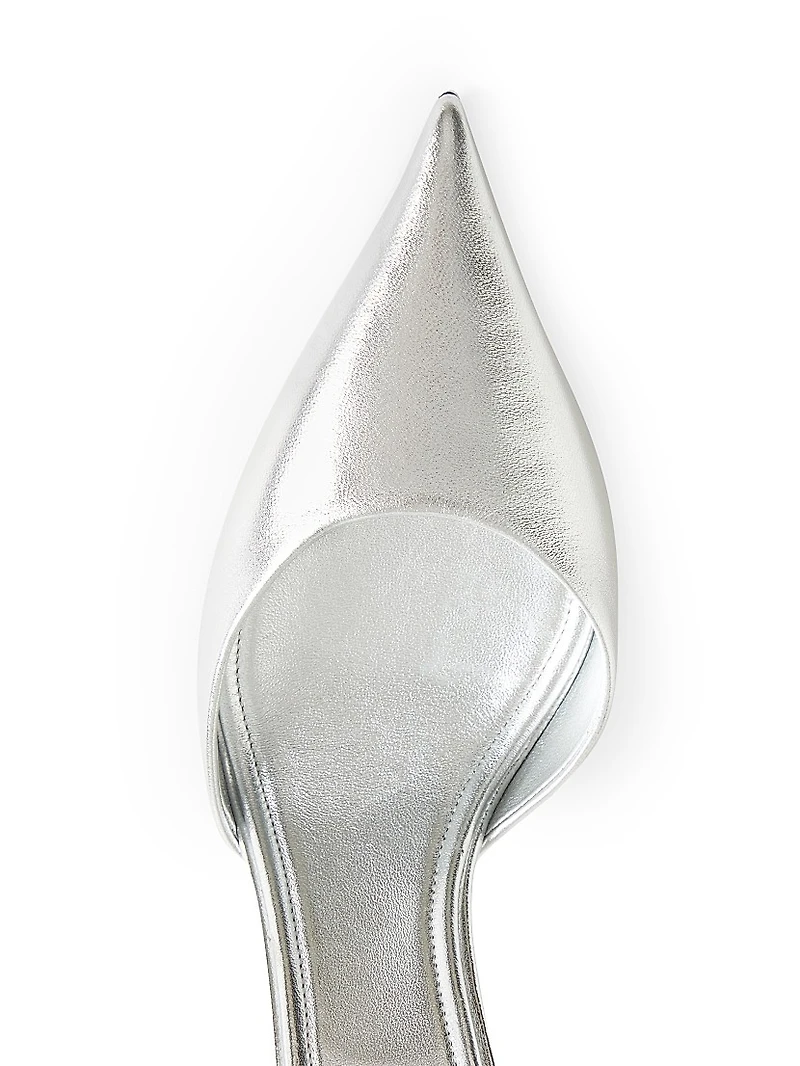 Eveninglam 100MM Pumps Laminated Nappa