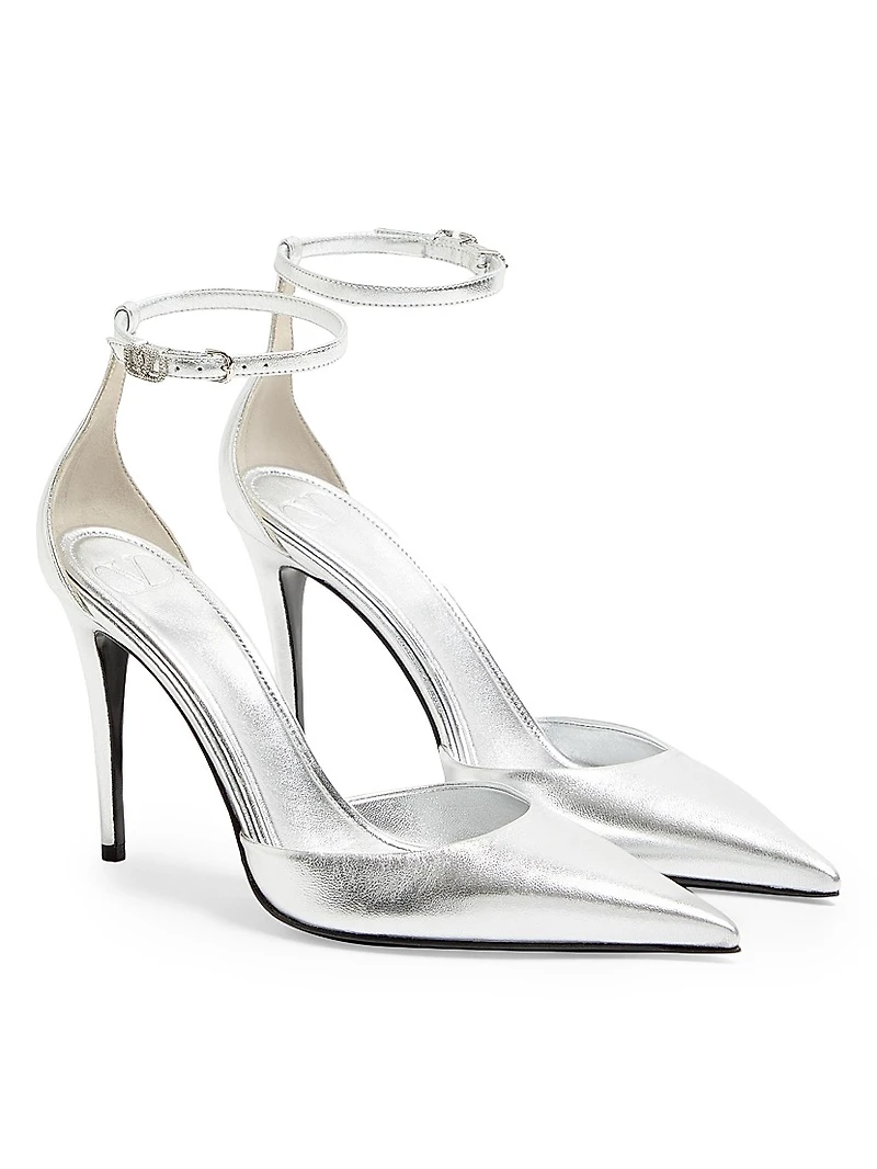 Eveninglam 100MM Pumps Laminated Nappa