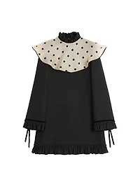 Crepe Couture Short Dress