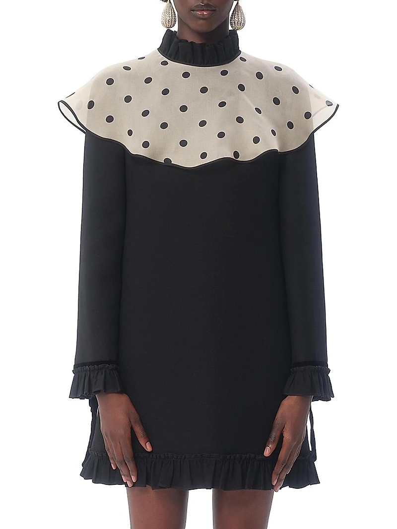 Crepe Couture Short Dress