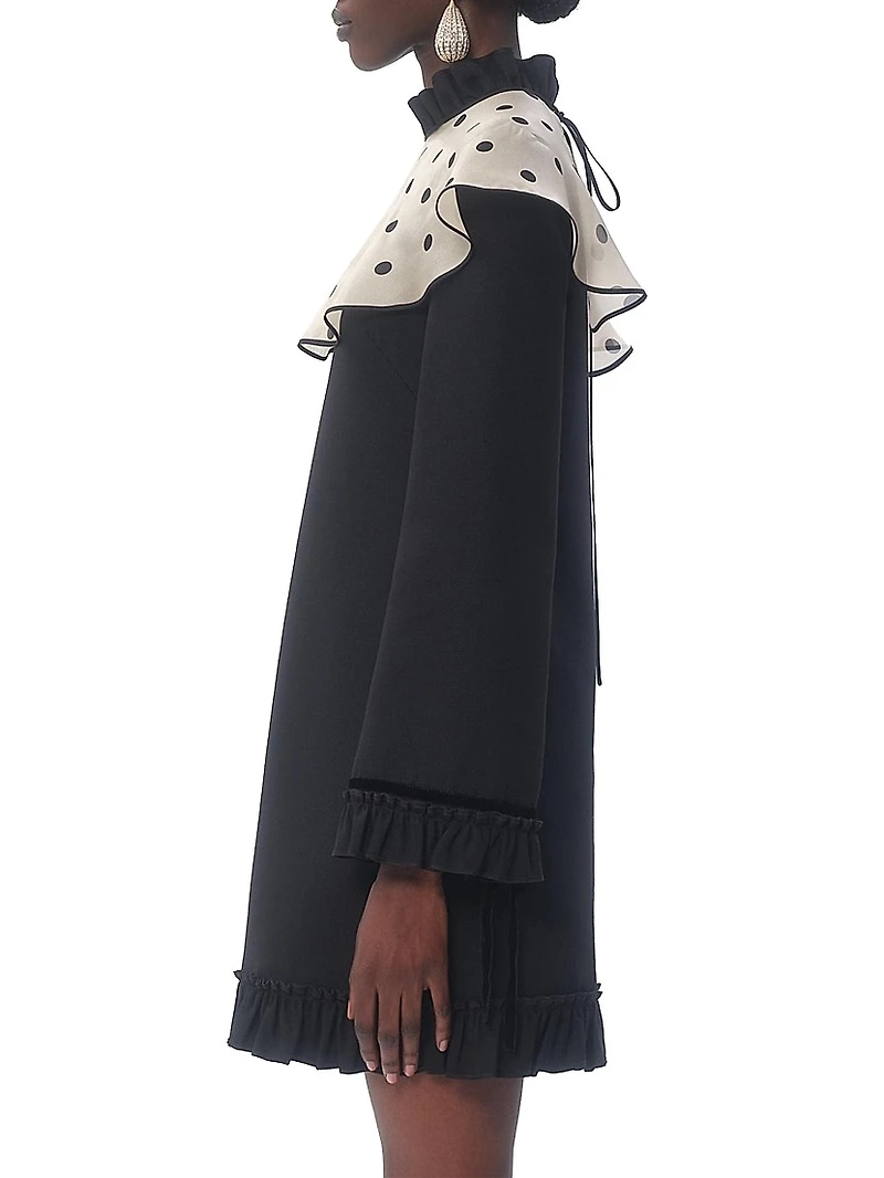 Crepe Couture Short Dress