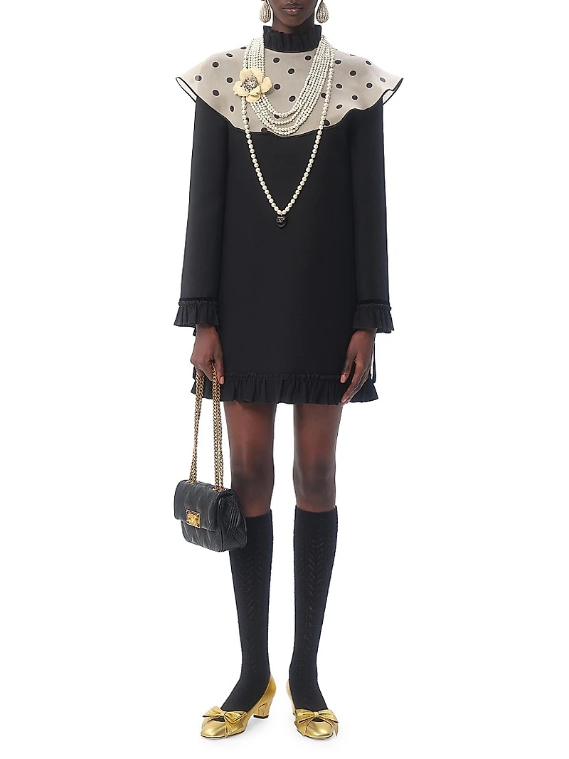 Crepe Couture Short Dress