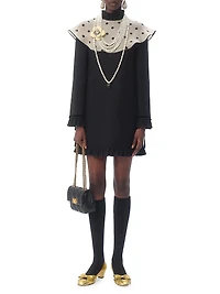 Crepe Couture Short Dress