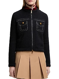 Down-Filled Cardigan Wool & Cotton