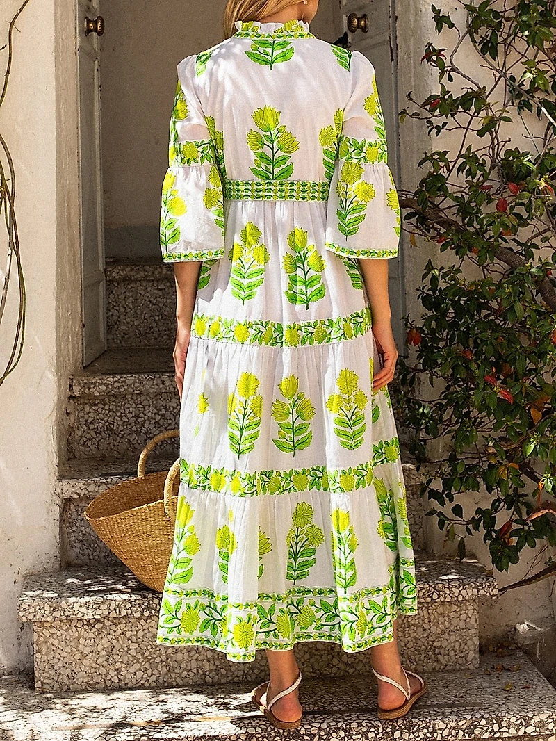 Lime Botanics Gemma Dress