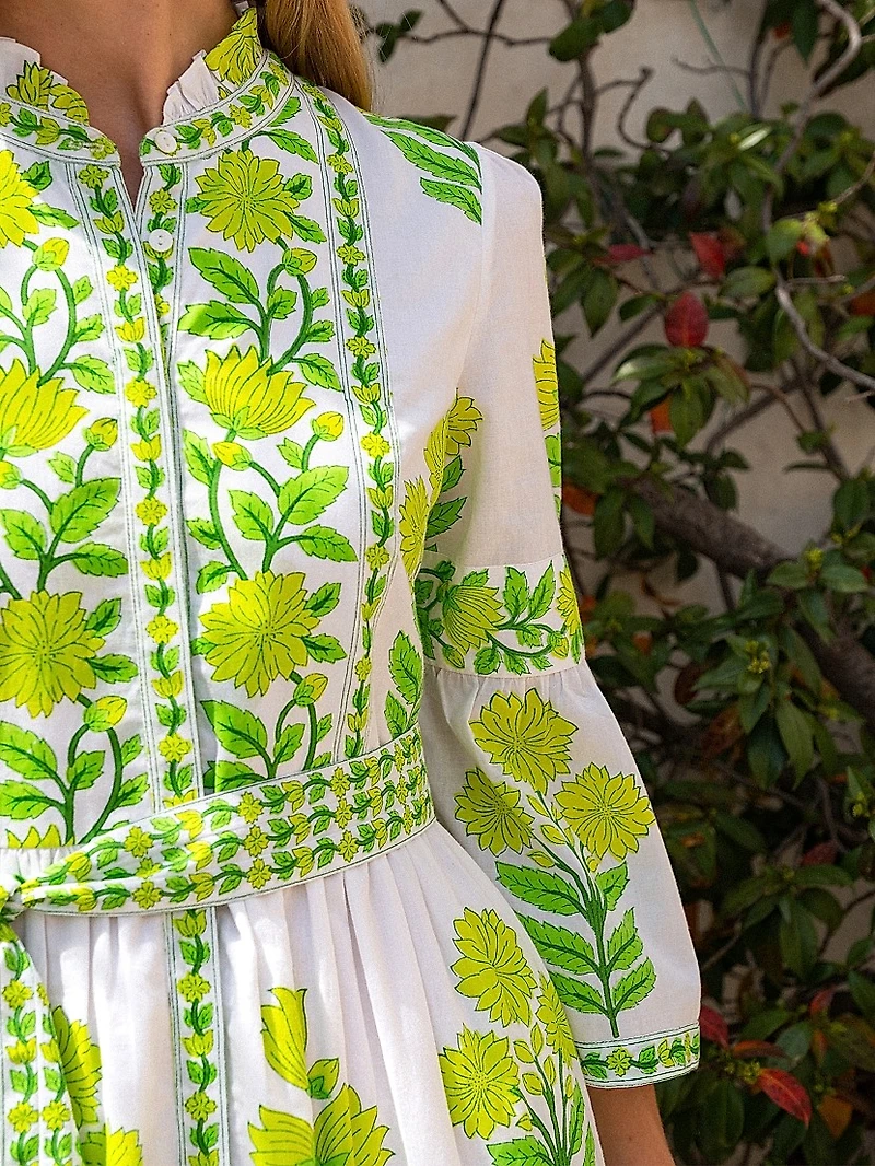 Lime Botanics Gemma Dress