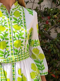Lime Botanics Gemma Dress