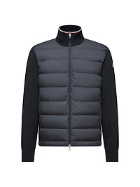 Down-Filled Cardigan Cotton