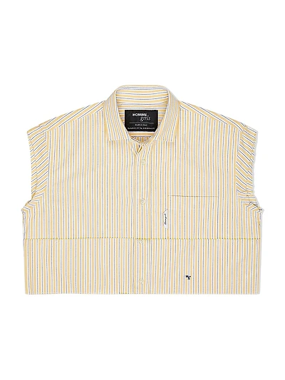 Sleeveless Layered Cropped Shirt