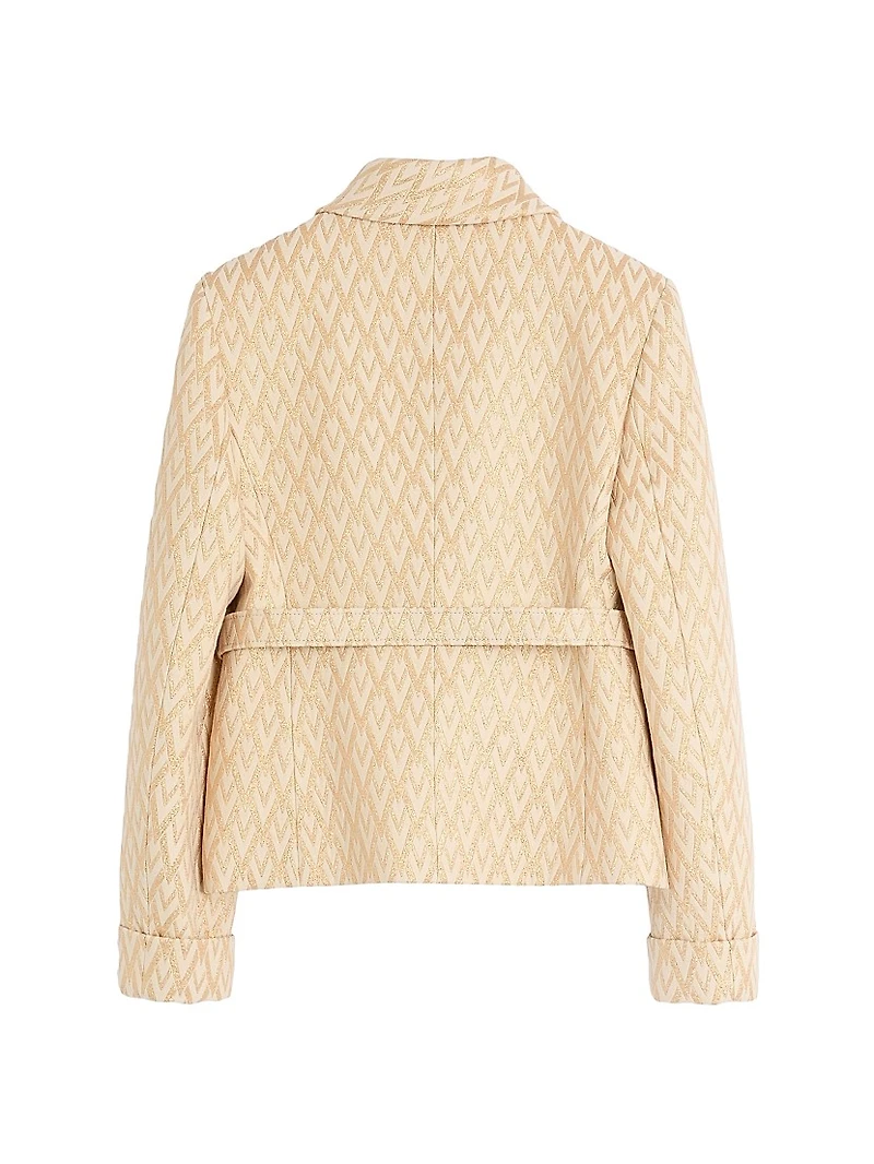 Lurex Jacquard Toute La V Jacket