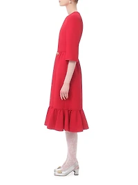 Crepe Couture Midi Dress