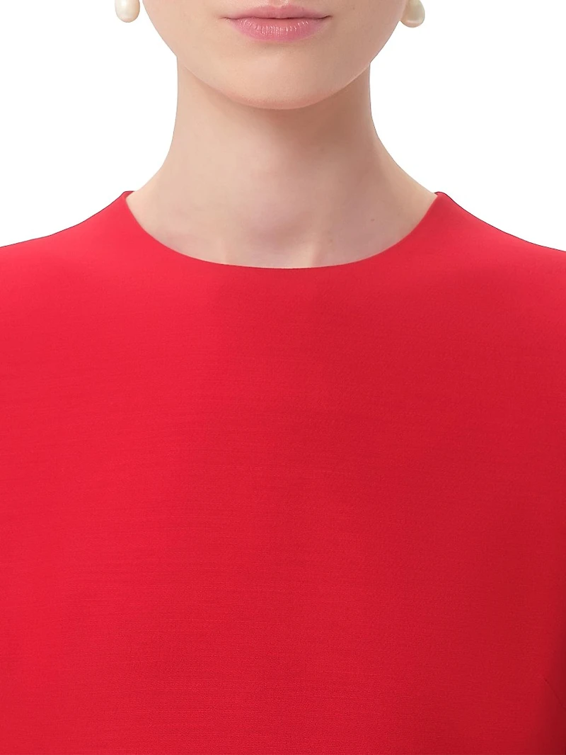 Crepe Couture Midi Dress