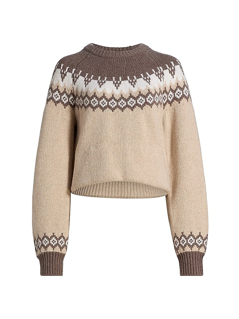 Fair Isle-Style Wool Sweater