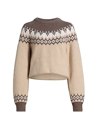 Fair Isle-Style Wool Sweater