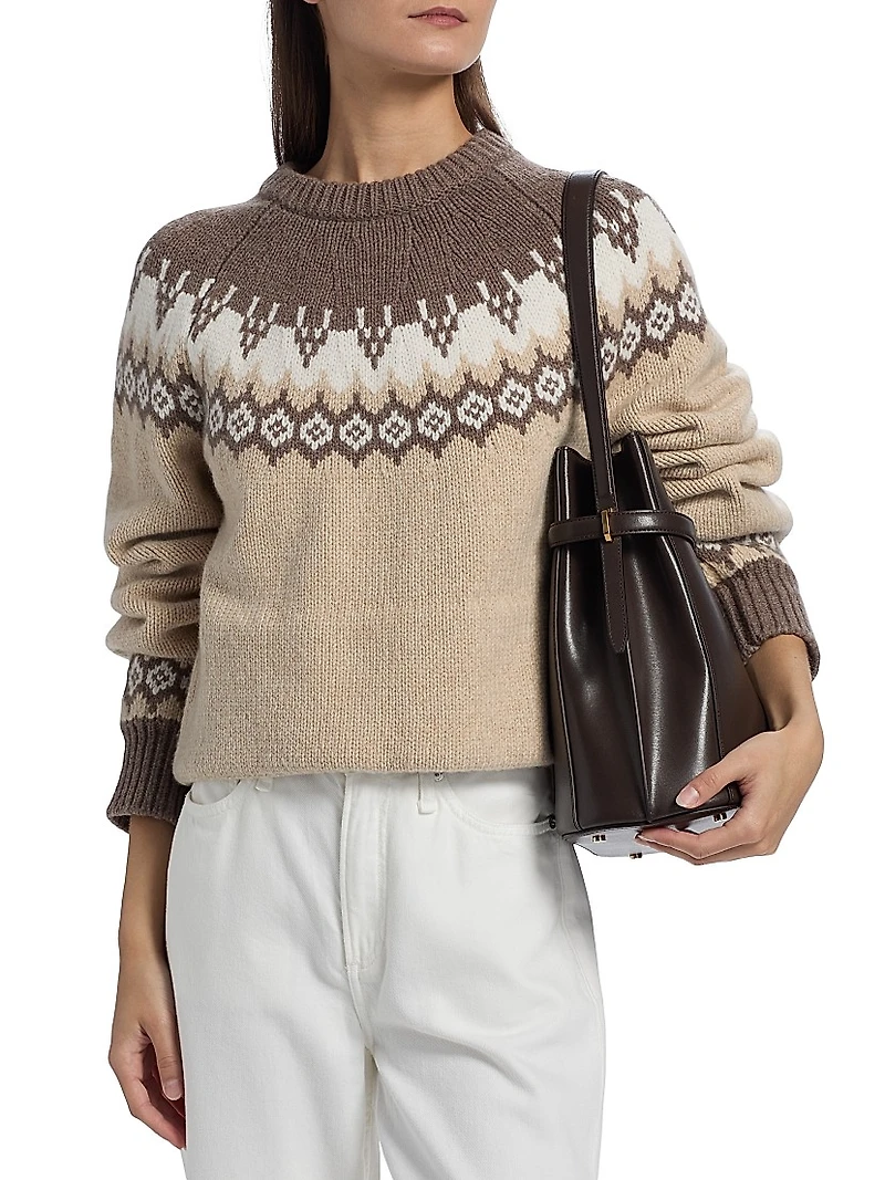 Fair Isle-Style Wool Sweater