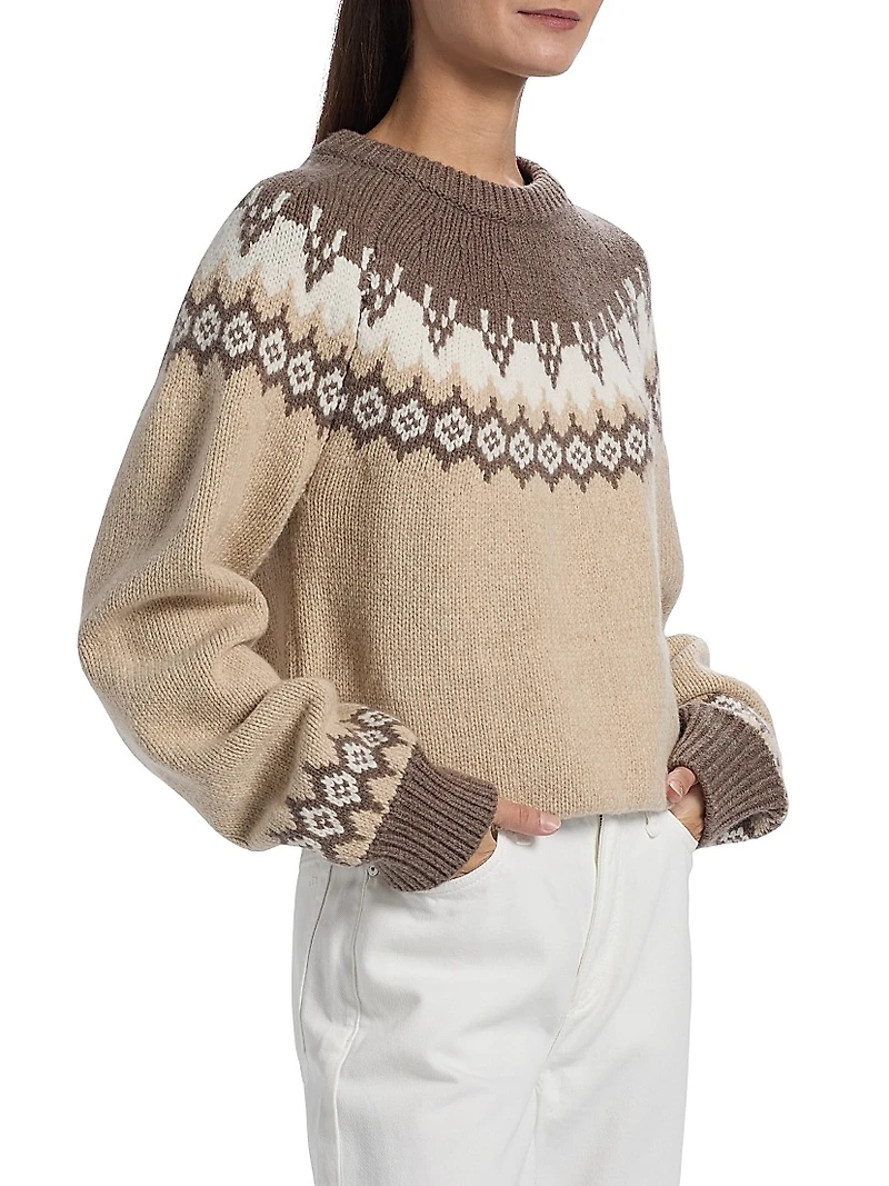 Fair Isle-Style Wool Sweater