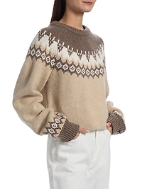Fair Isle-Style Wool Sweater