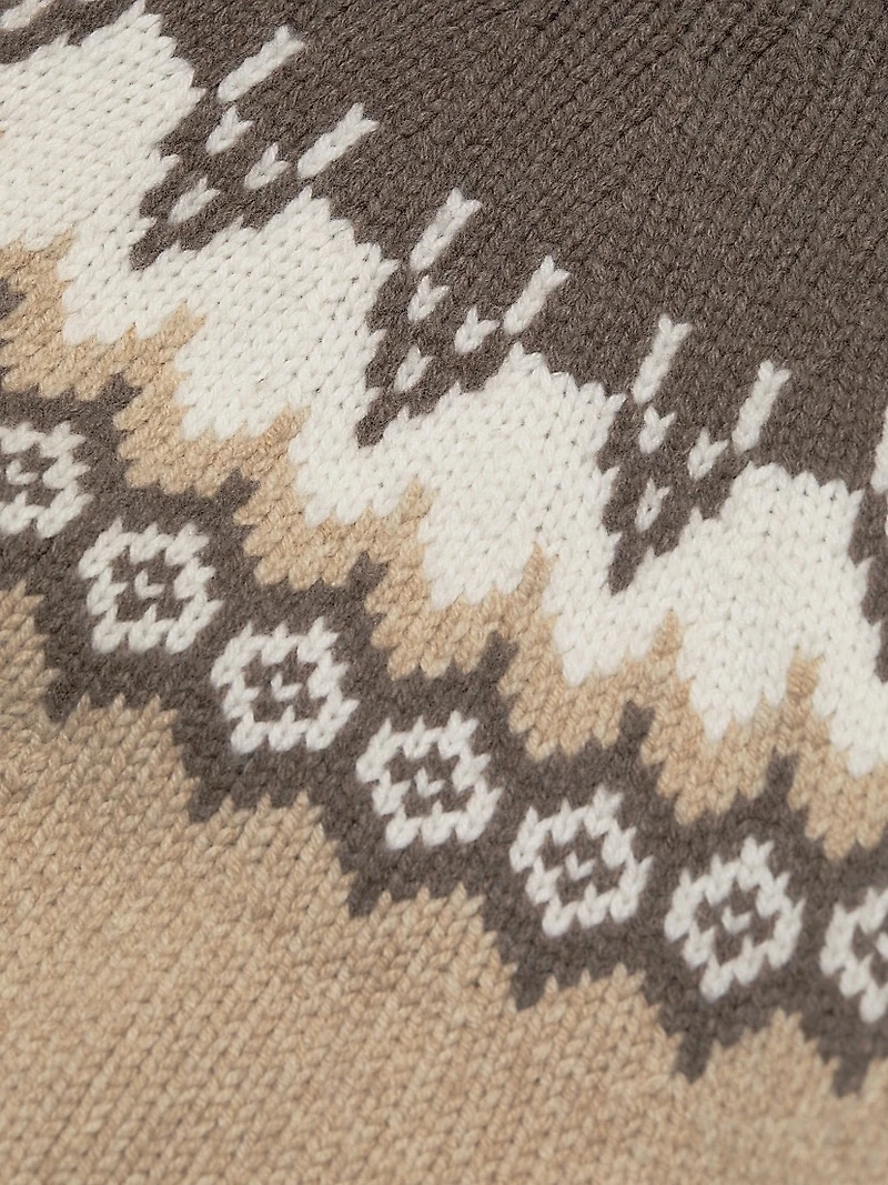Fair Isle-Style Wool Sweater