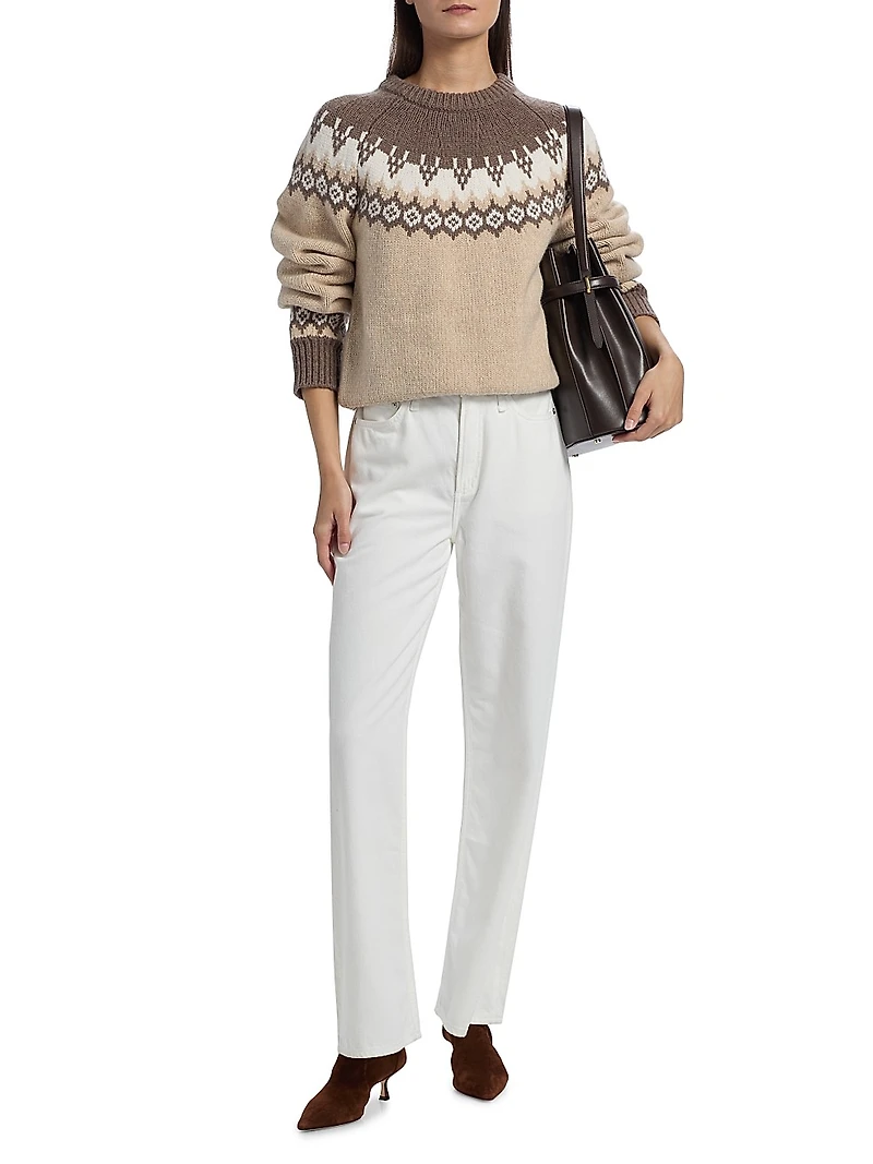 Fair Isle-Style Wool Sweater