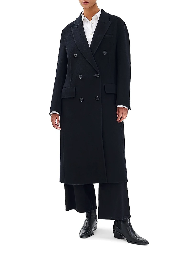 Vasso Wool-Blend Double-Breasted Coat