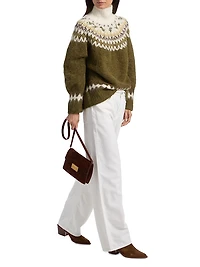 Beth Fair Isle-Inspired Alpaca-Blend Turtleneck Sweater