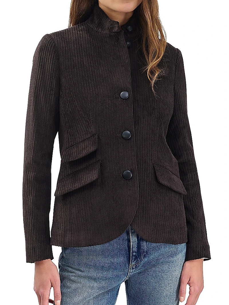 Slade Corduroy Single-Breasted Blazer
