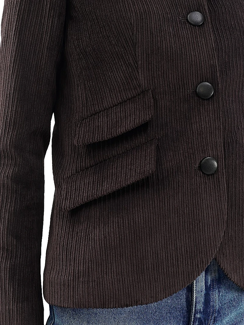 Slade Corduroy Single-Breasted Blazer