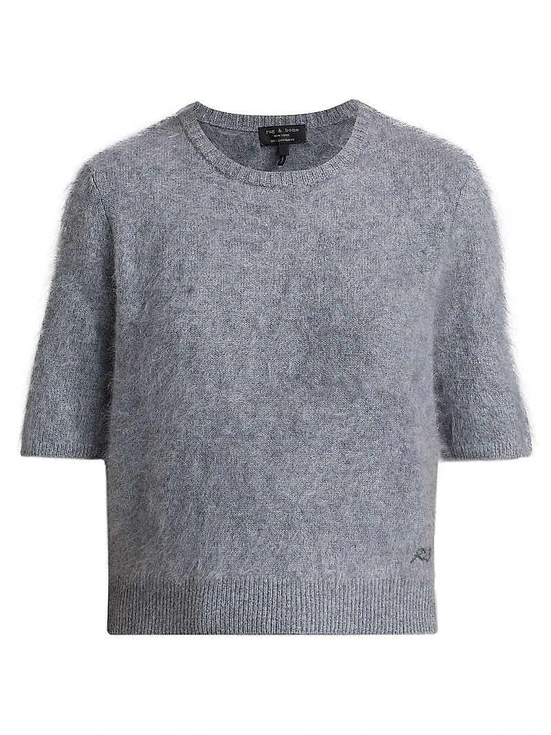 Jada Brushed Cashmere Crop Sweater