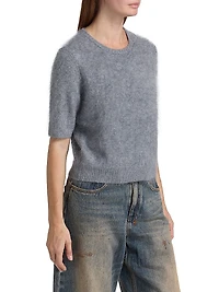 Jada Brushed Cashmere Crop Sweater