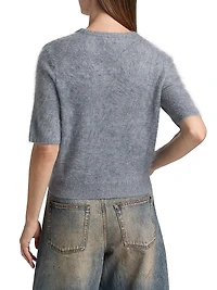 Jada Brushed Cashmere Crop Sweater