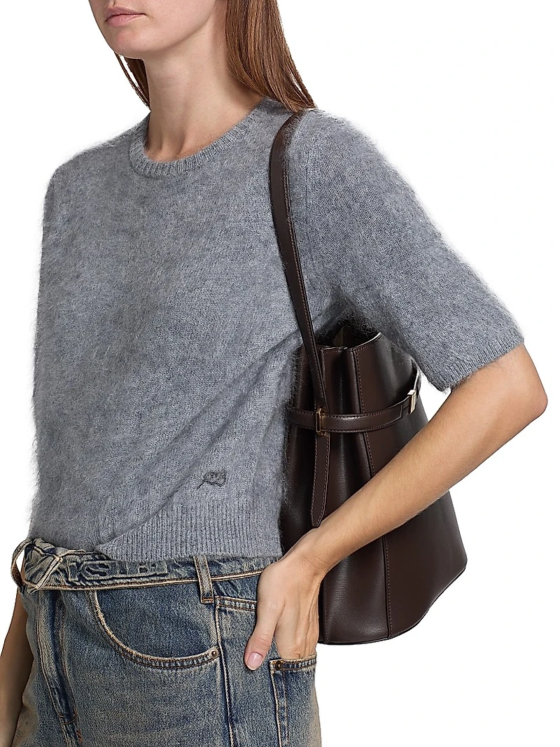 Jada Brushed Cashmere Crop Sweater