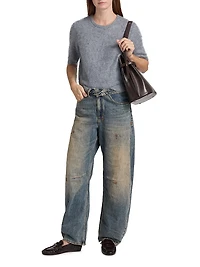 Jada Brushed Cashmere Crop Sweater