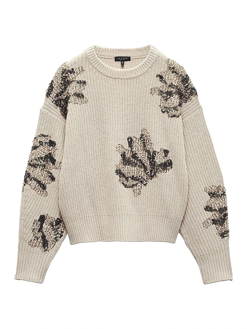 Julie Sequined Wool Sweater