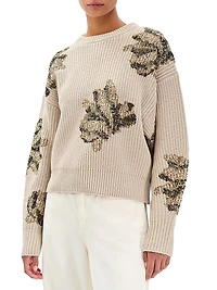 Julie Sequined Wool Sweater