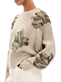Julie Sequined Wool Sweater