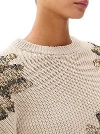 Julie Sequined Wool Sweater
