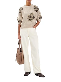 Julie Sequined Wool Sweater