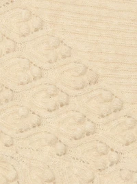 Sierra Textured-Knit Short-Sleeve Cardigan