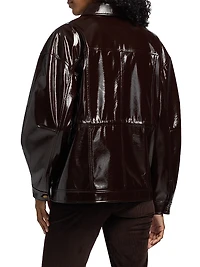 Amy Patent Faux-Leather Jacket