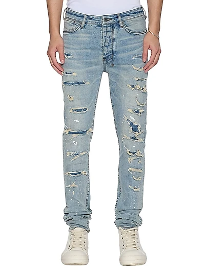 Neo-Nostalgia Van Winkle Scatter Skinny Jeans