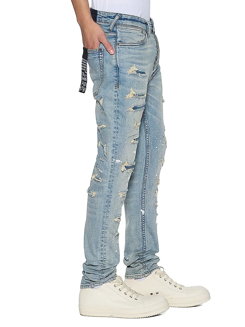 Neo-Nostalgia Van Winkle Scatter Skinny Jeans