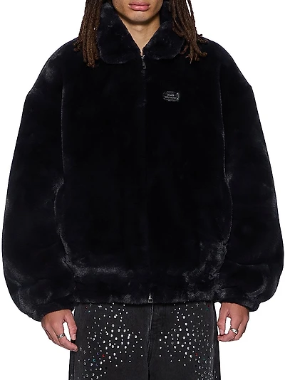 Neo-Nostalgia Hussle Faux Fur Jacket