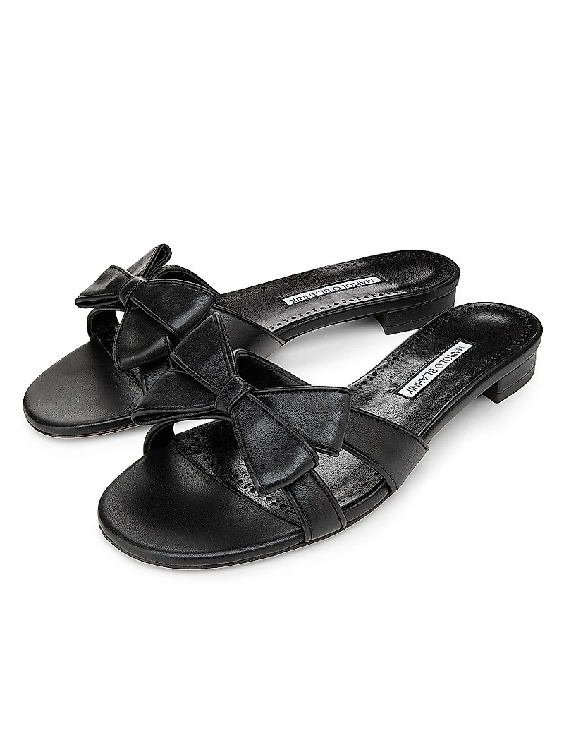 Cafredda Bow Leather Sandals