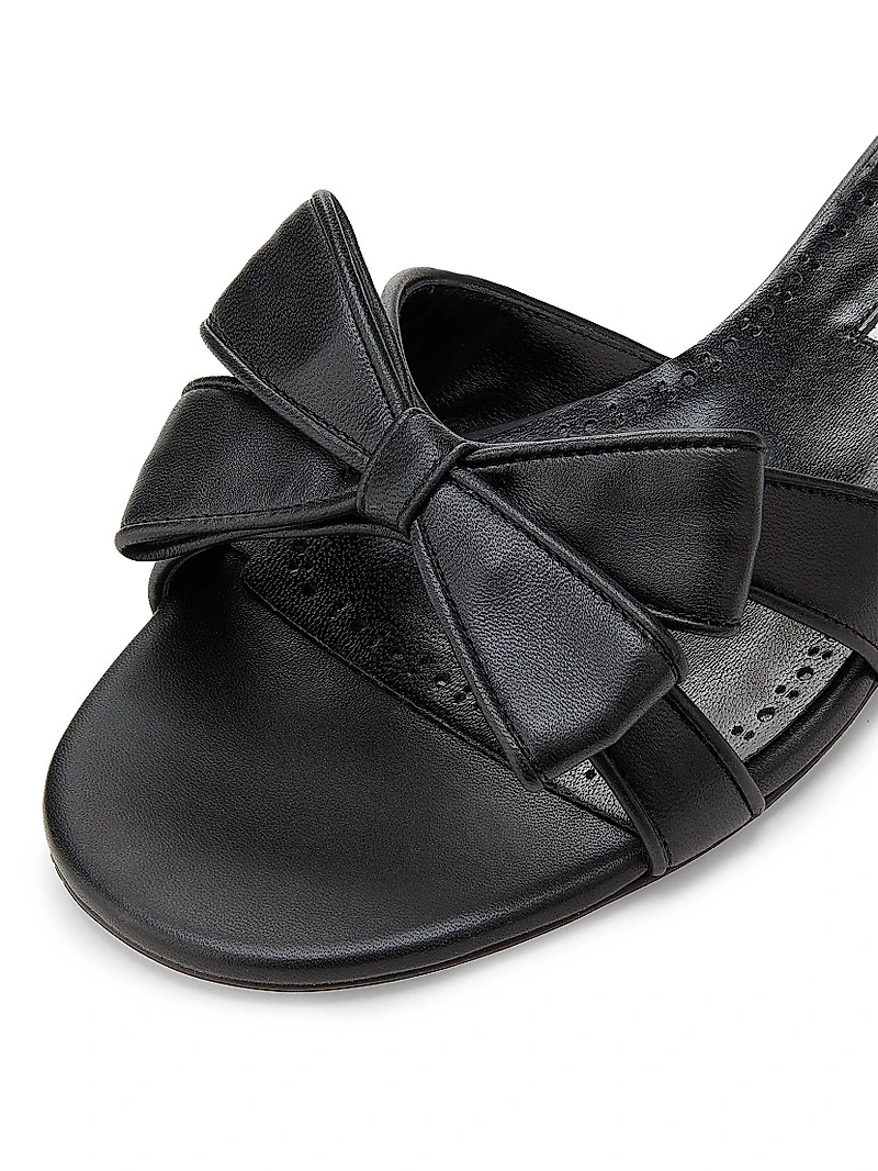 Cafredda Bow Leather Sandals
