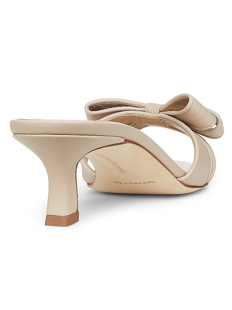Cafredda Bow-Detailed Leather Sandals