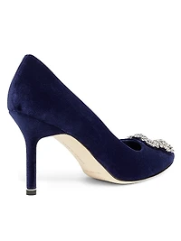 Hangisi Crystal-Embellished Buckle Pumps