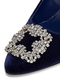 Hangisi Crystal-Embellished Buckle Pumps